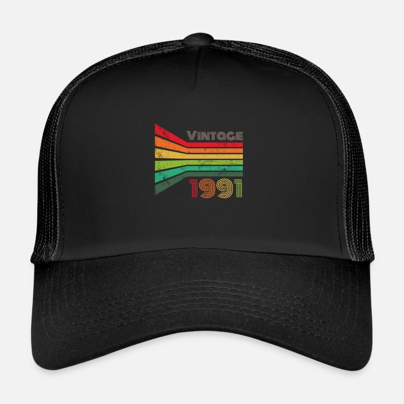 Vintage 1991 - Trucker Cap - black/black