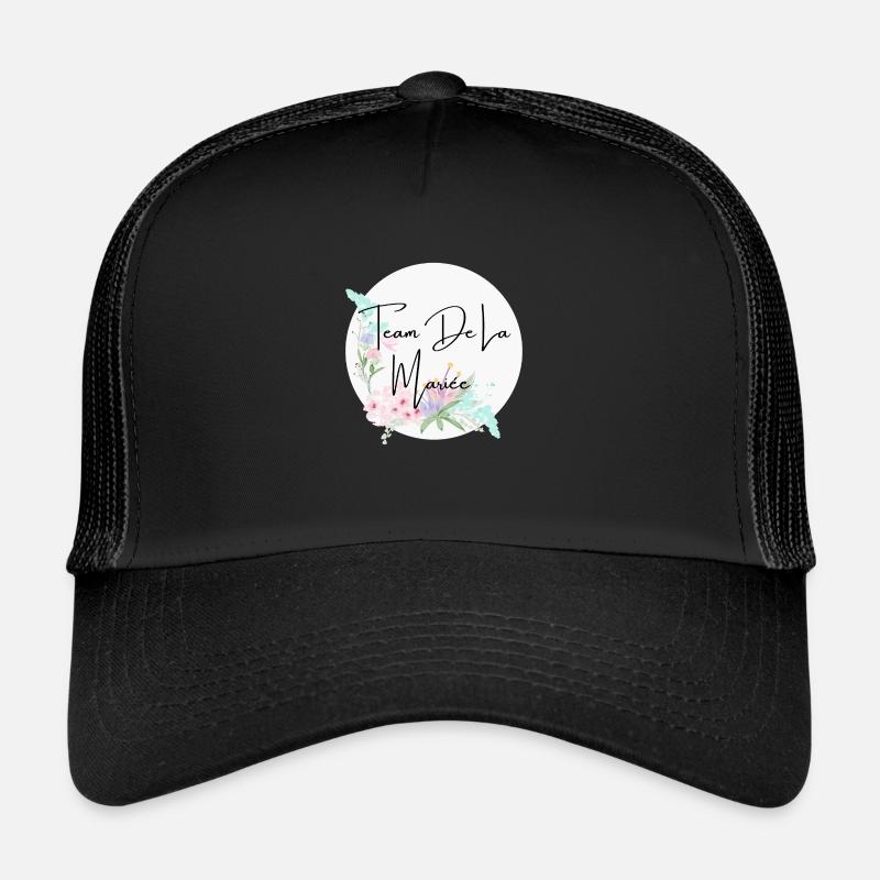 Team de la mariée floral Casquette trucker 