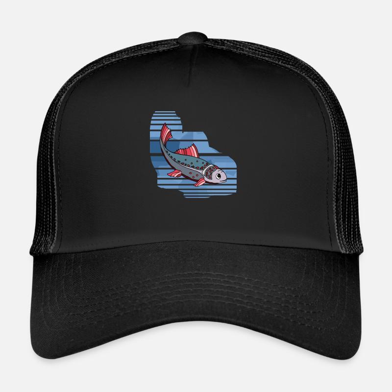 Fisch - Trucker Cap - Schwarz/Schwarz