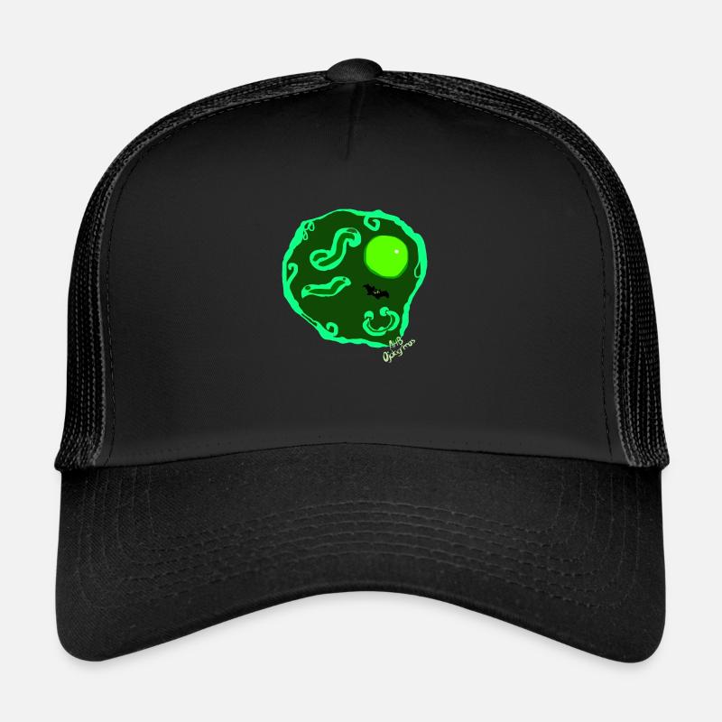 Œuf au plat par Isabel B. - Casquette trucker  - noir/noir