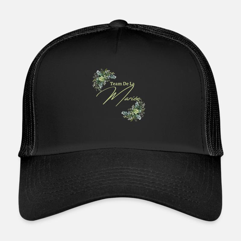 Team de la mariée floral Casquette trucker 