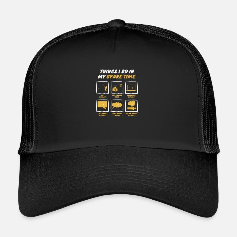 FISHING IN SPARE TIME Trucker Cap