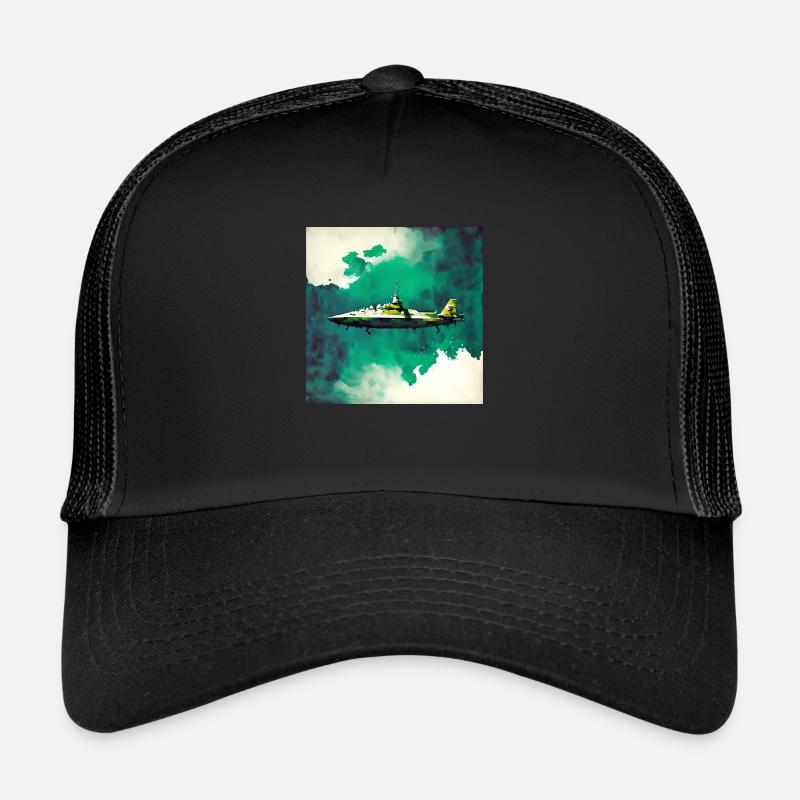 Weltraum-U-Boot-Kampfjet Trucker Cap