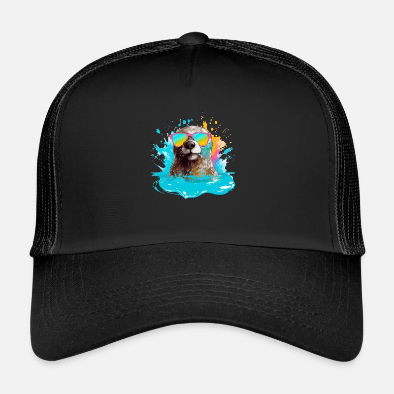 Ninna der bebrillte Otter Trucker Cap