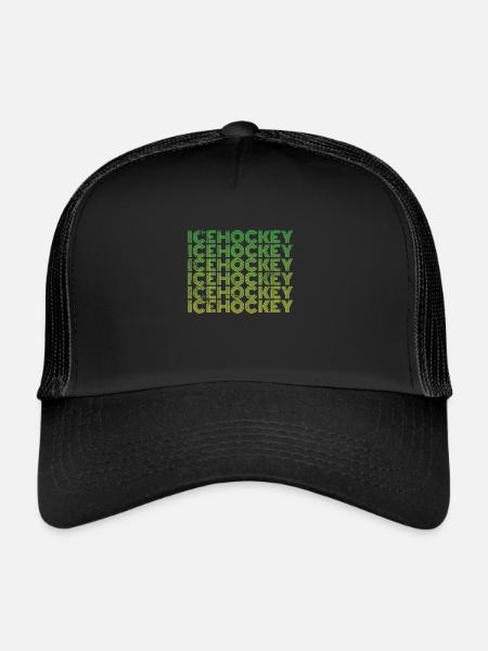 Hockey sur glace Hockey sur glace - Casquette trucker  - noir/noir - Devant