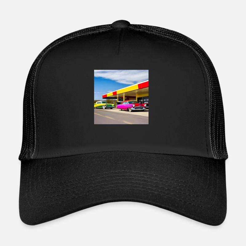 C02 - Trucker Cap - Schwarz/Schwarz