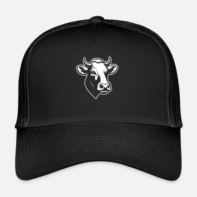 Cow Cows Cattle Farm Agriculture Trucker Cap