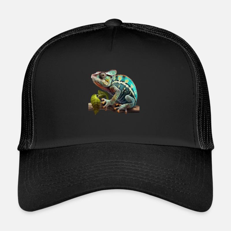 Caméléon sur branche Casquette trucker 