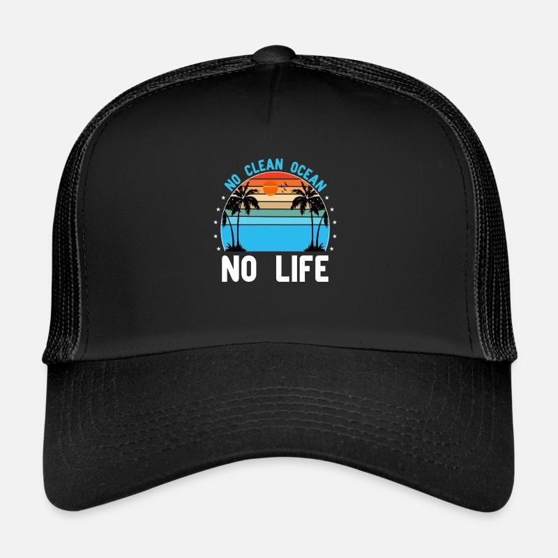 Pas d’océan propre Pas de vie Casquette trucker 