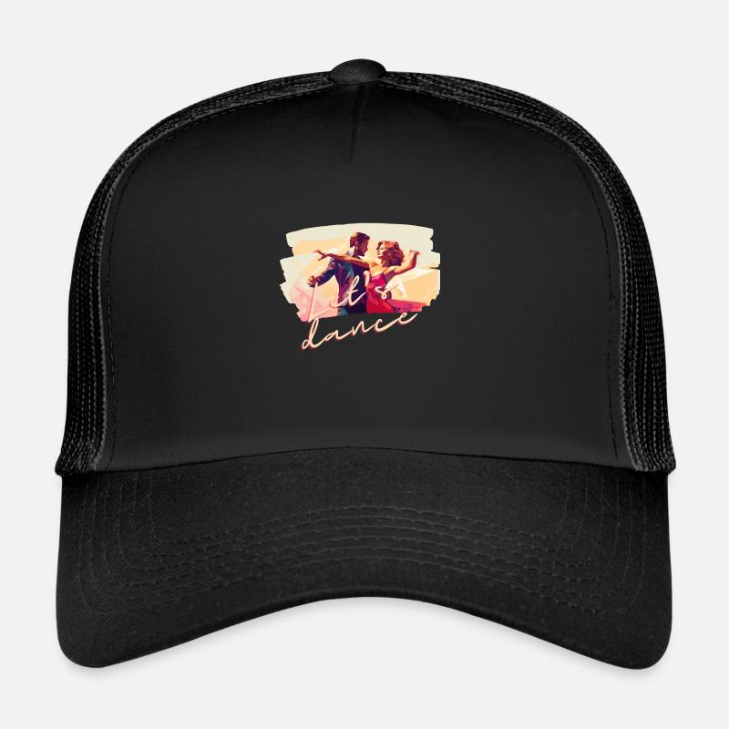 Let's dance - Trucker Cap - Schwarz/Schwarz