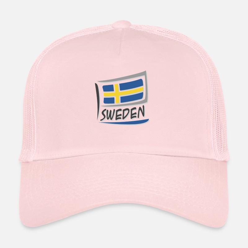Drapeau de la Suède Casquette trucker 