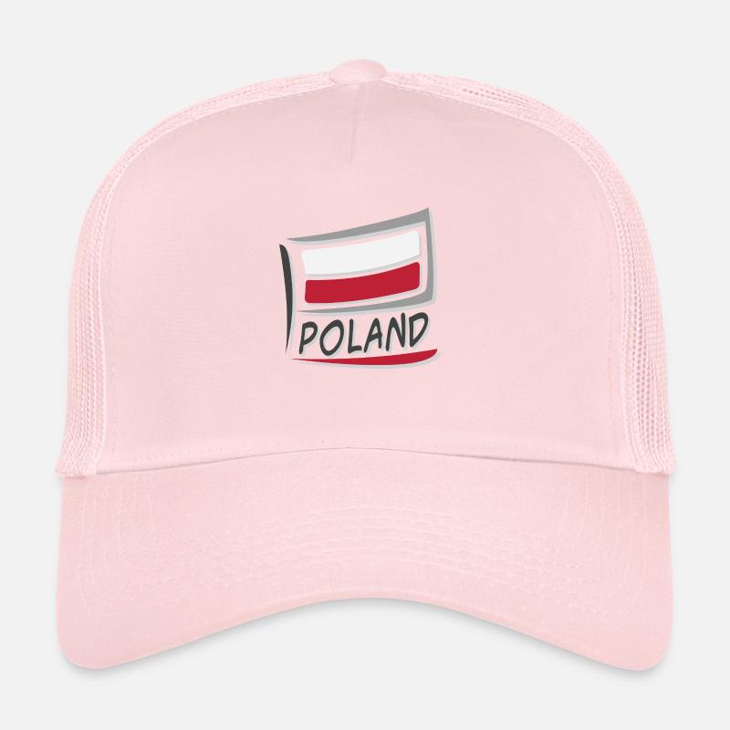Drapeau de la Pologne Casquette trucker 