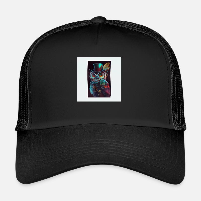 Autocollant Cool Owl Casquette trucker 