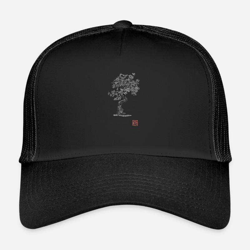 Bonzai 02 - Trucker Cap - black/black