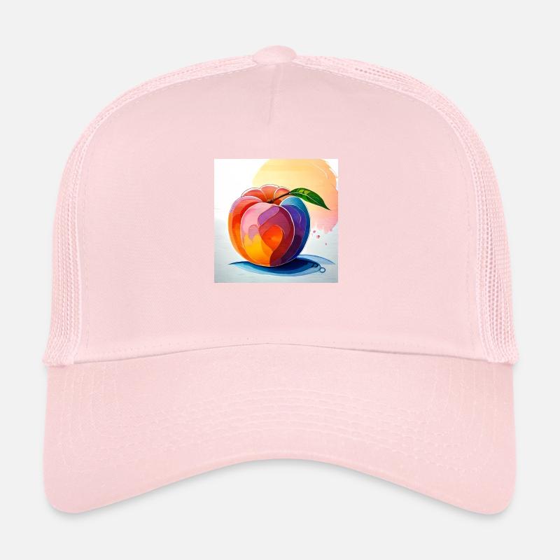 Delicate temptation: a peach viewing room Trucker Cap