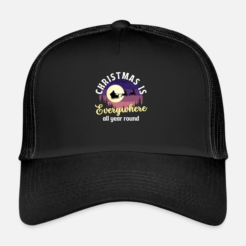 Christmas is everywhere all year round. Trucker Cap