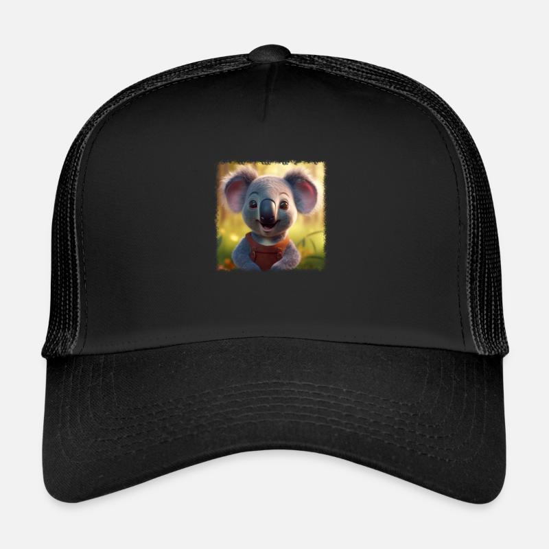 Cute koala - Trucker Cap - black/black
