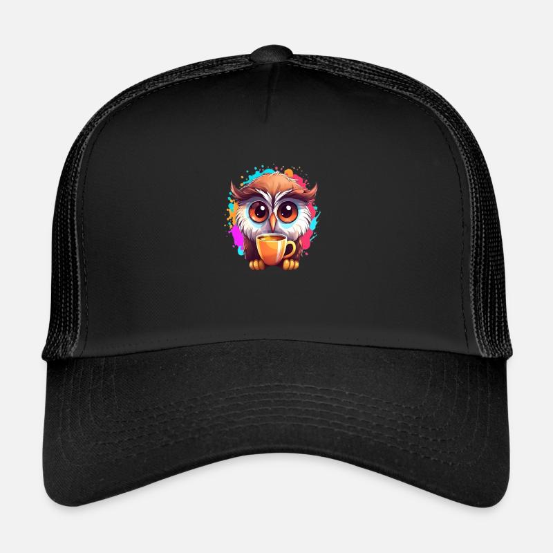 Niedliche Wachsame Eule | Nachtschwärmer Eule Trucker Cap