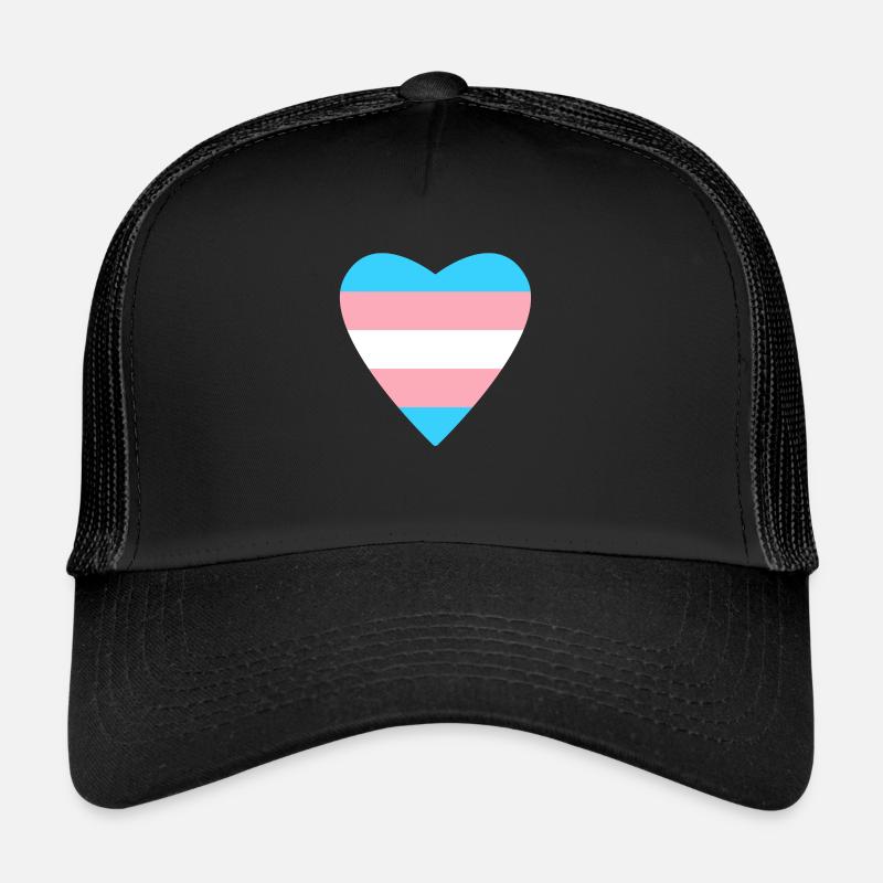 Fierté transgenre - Casquette trucker  - noir/noir
