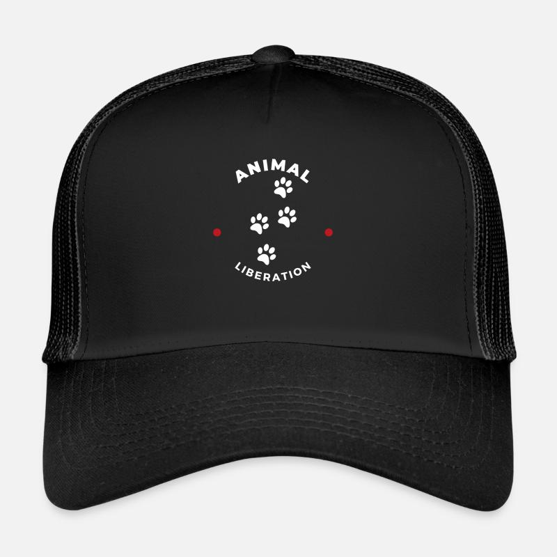 Animal Liberation - Trucker Cap - Schwarz/Schwarz