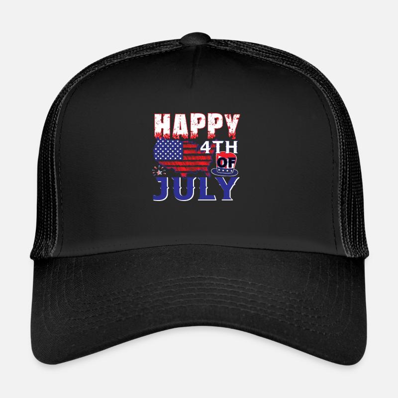 Joyeux 4 juillet Casquette trucker 