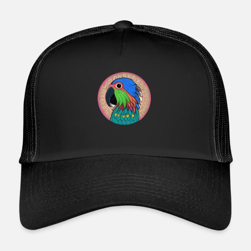 beautiful bright parrot | Trucker Cap