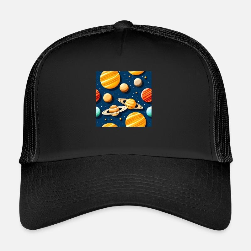Modèle de système solaire bizarre Casquette trucker 