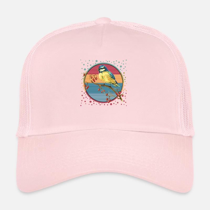 Oiseau coloré Casquette trucker 