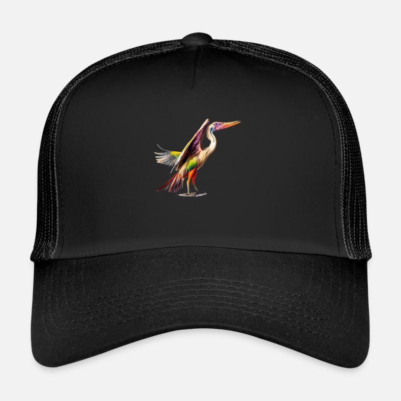 Wer sagt Dinos sind ausgestorben? - Trucker Cap - Schwarz/Schwarz