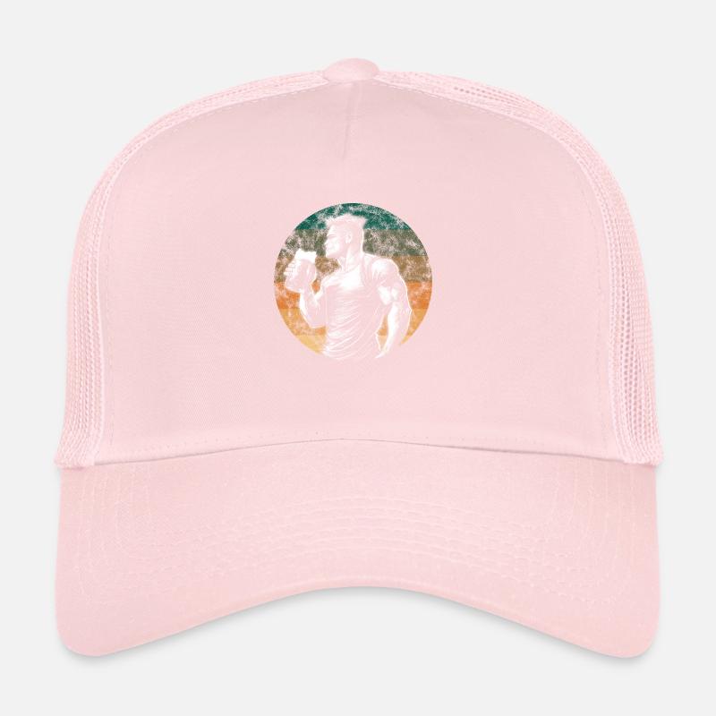 muscular drinking beer Trucker Cap