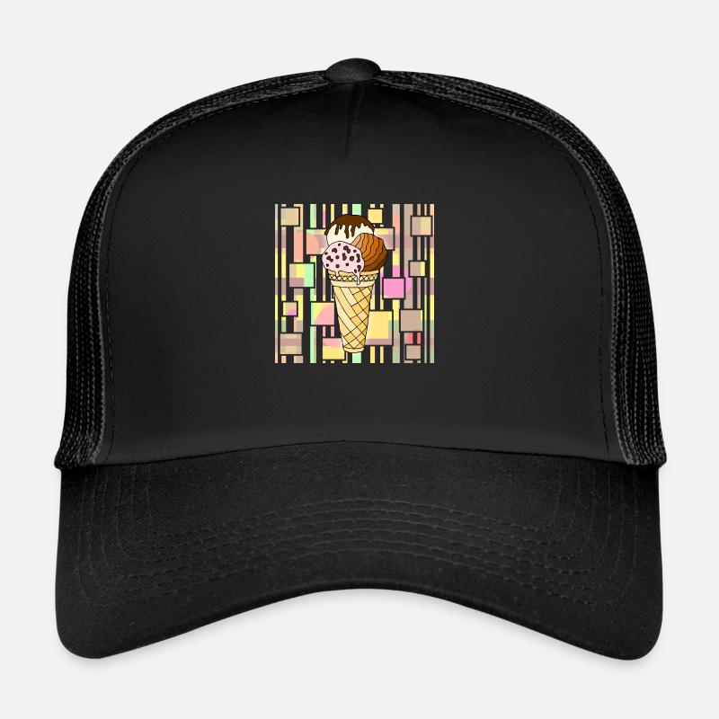 Glace - Casquette trucker  - noir/noir