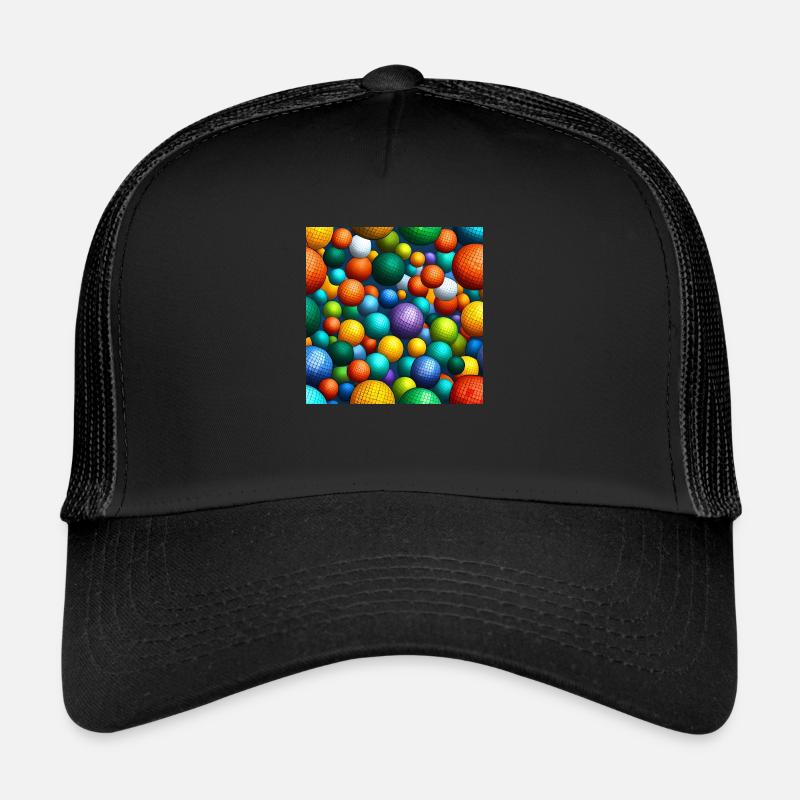 Regenbogen-Mosaik-Kugeln Trucker Cap