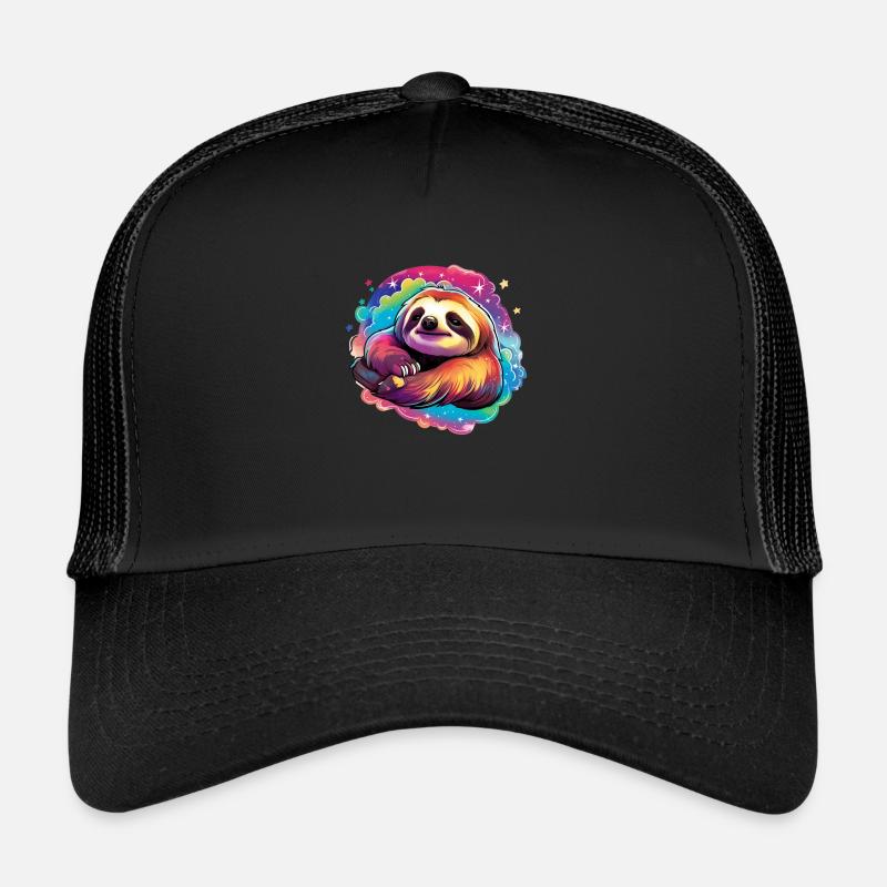 Faultier - Trucker Cap - Schwarz/Schwarz