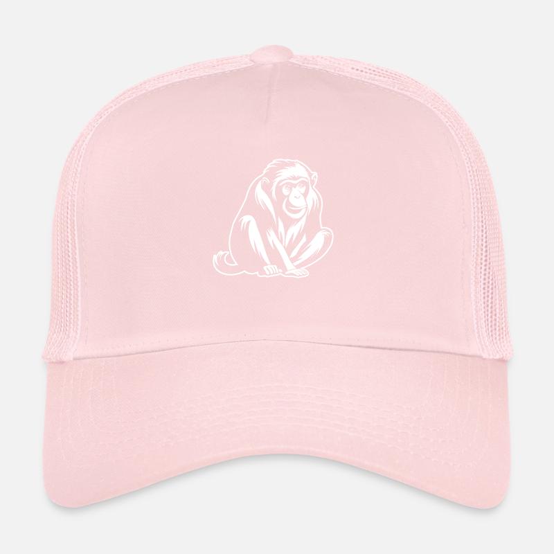 Singe Singe Visage de Singe Jungle Casquette trucker 