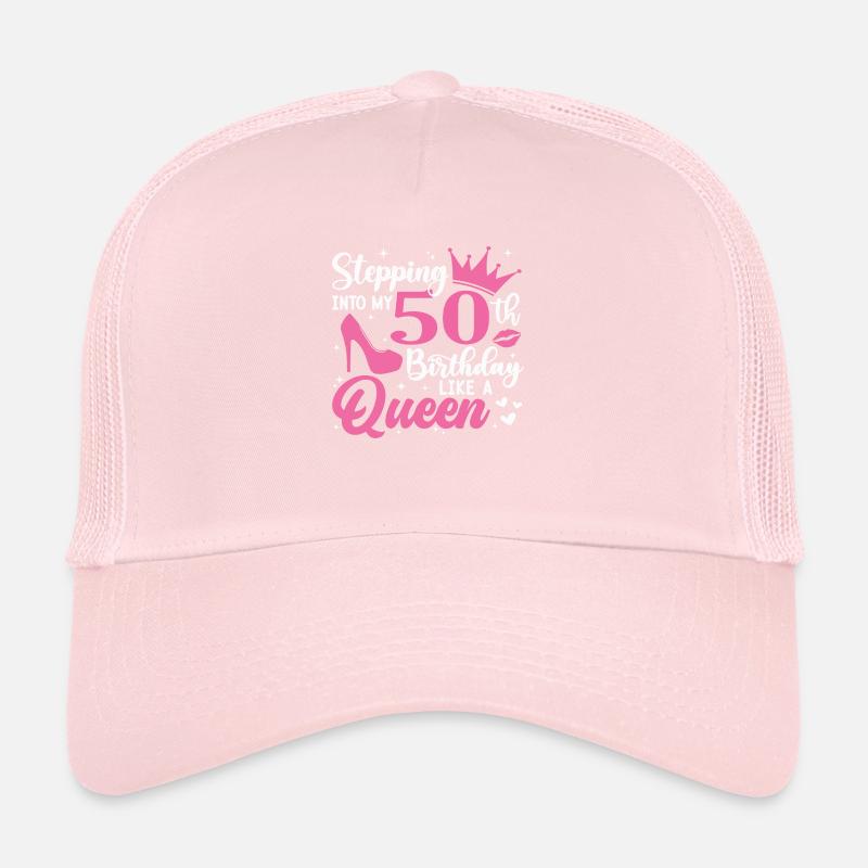 Entrer dans mon 50e anniversaire comme une reine Casquette trucker 