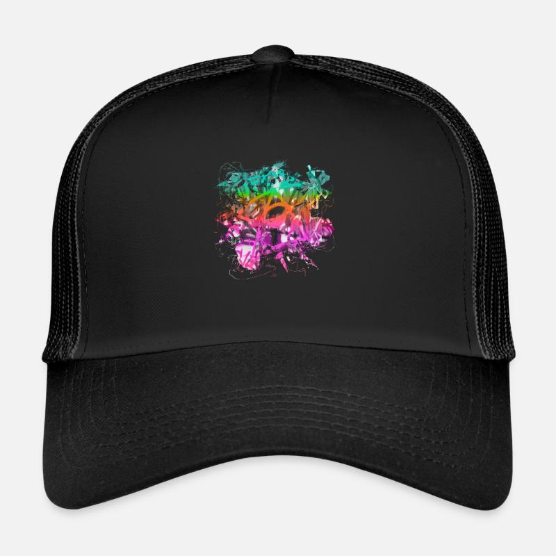 Graffiti-Stil Splash Hip Hop Farben Maler Farbe Trucker Cap