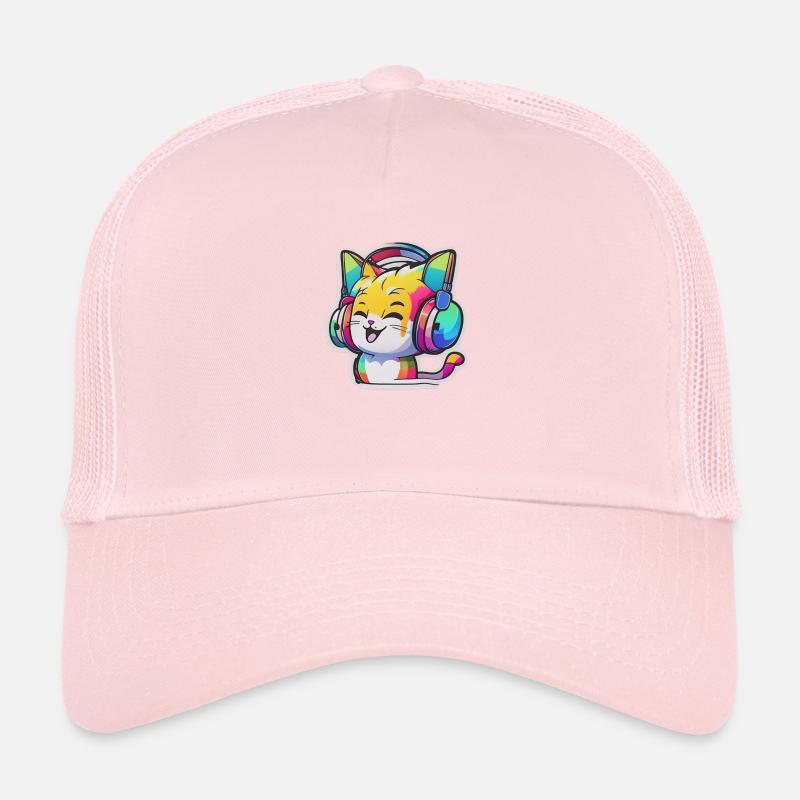 Rainbow Cat Trucker Cap