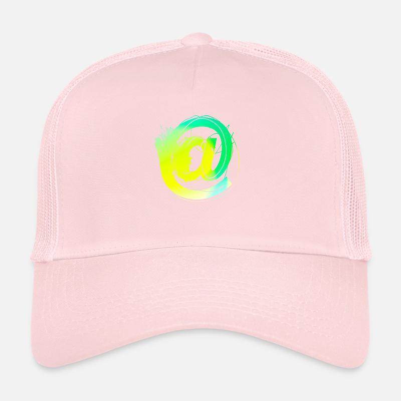 internet email www funny meme grunge tech leters Trucker Cap