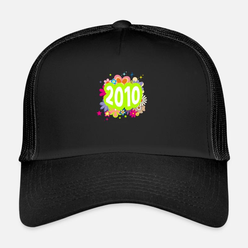 Jahr 2010 Jubiläum Floral Groovy Trucker Cap