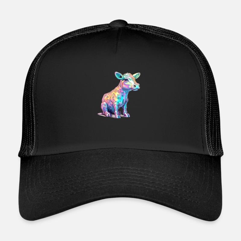 Riko le veau multicolore Casquette trucker 