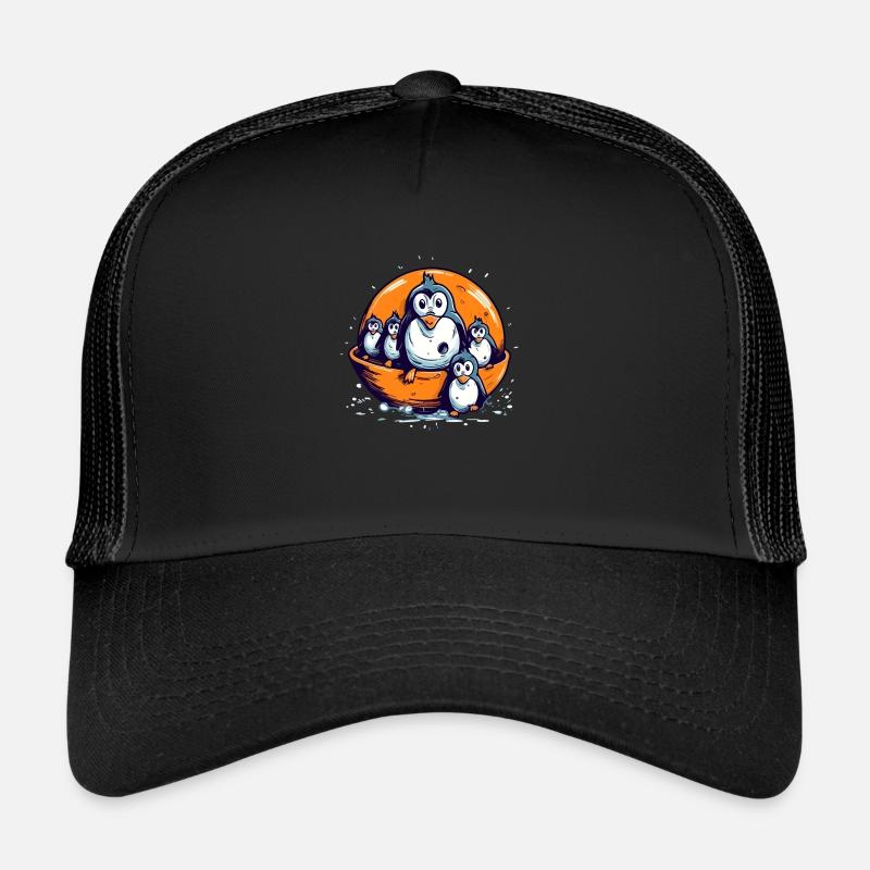 L'équipe de pingouins Casquette trucker 