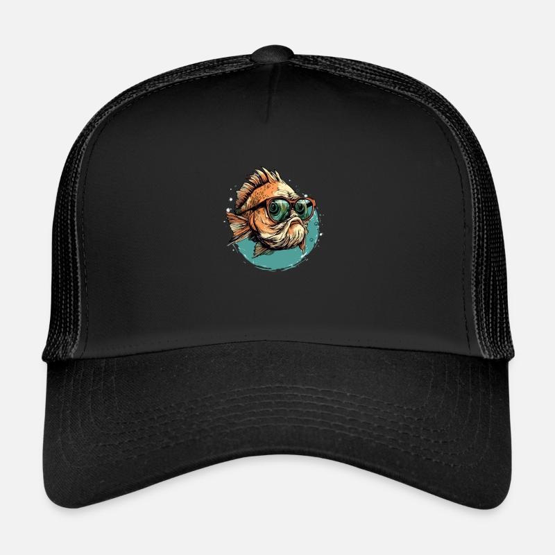 Kazo the spectacled fish Trucker Cap