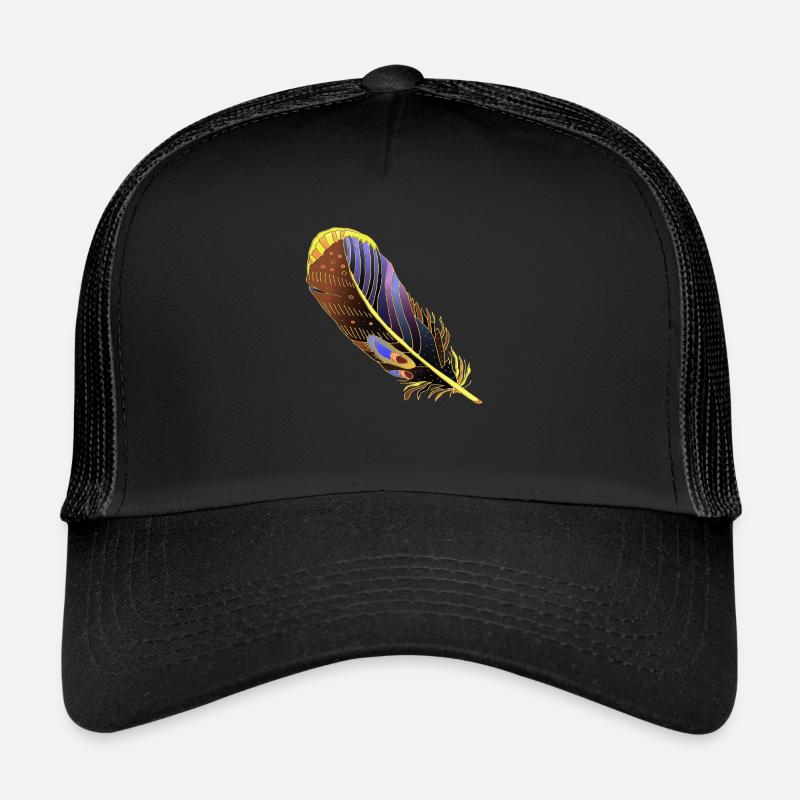 Feder - Trucker Cap - Schwarz/Schwarz