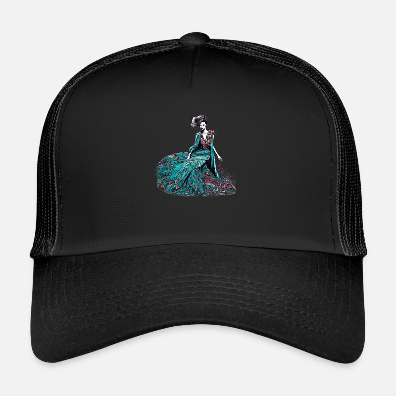 Modedesigner Peacock Trucker Cap