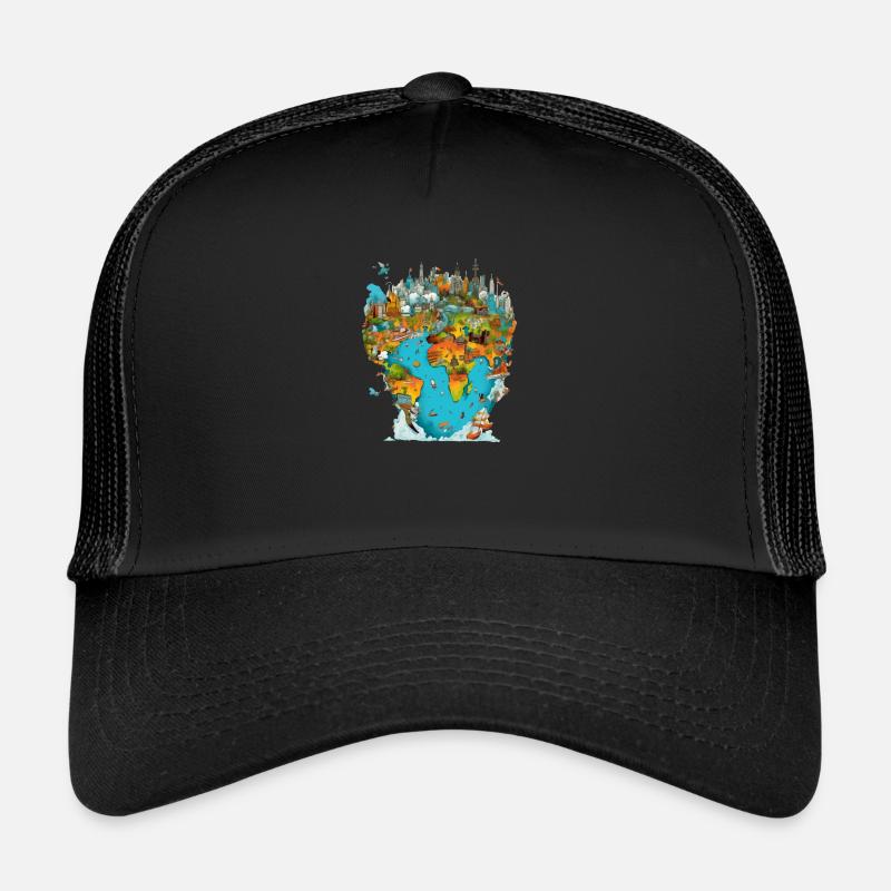 Les monuments du monde n°3 Casquette trucker 