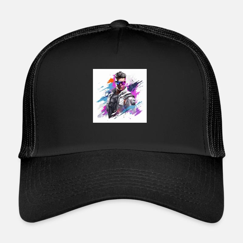 Art du jeu - Casquette trucker  - noir/noir