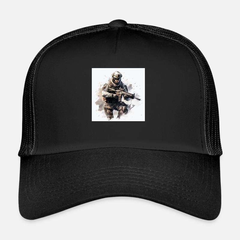 COD gaming art shooter Trucker Cap