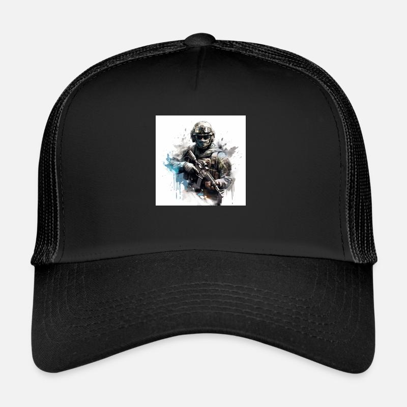 COD gaming art shooter Trucker Cap
