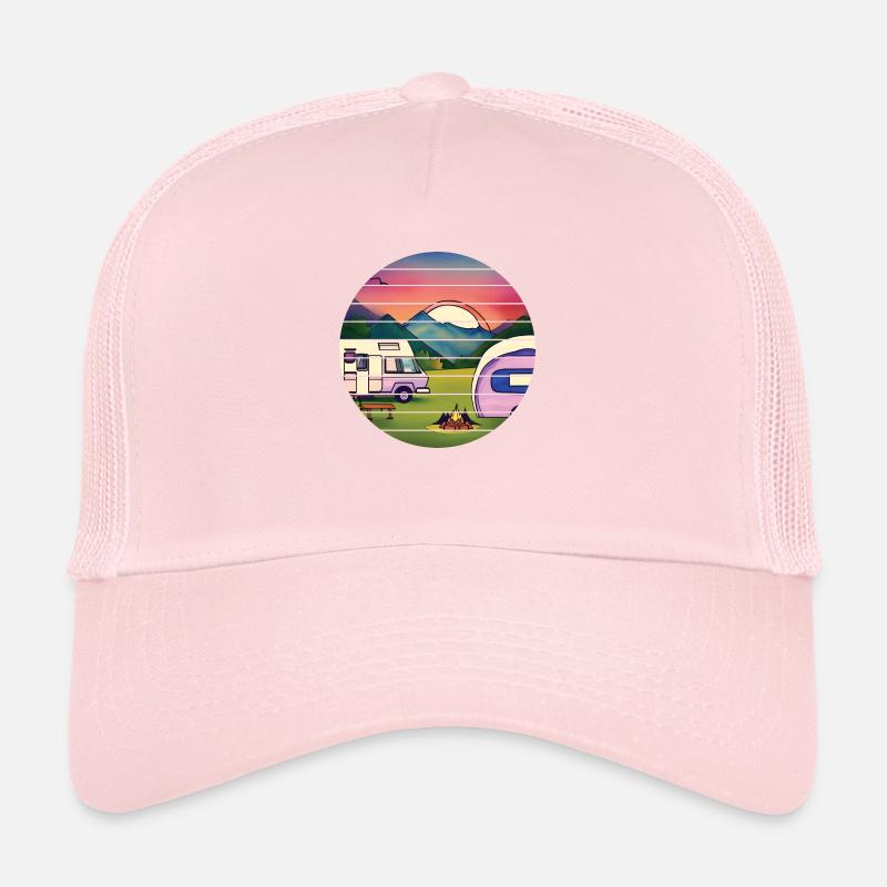Wohnwagen Camp Wohnmobil Camping Geschenk Zelten Trucker Cap