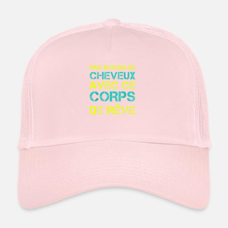 Pas besoin de cheveux avec ce corps de rêve Casquette trucker 